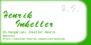 henrik inkeller business card